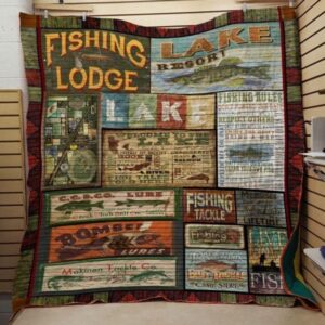 Fishing Tackle Quilt Blanket  Quilt